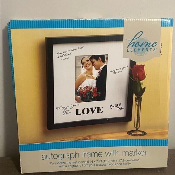 NIB Autograph Frame with Marker - Picture 1 of 2